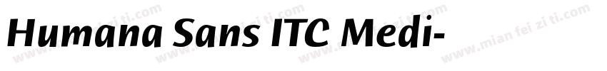 Humana Sans ITC Medi字体转换